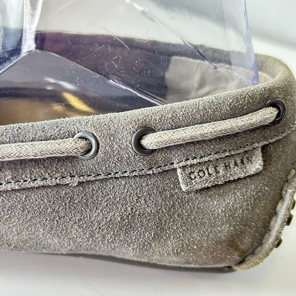 Cole Haan Grant Gray Suede Slip-on Camp Driving Loafer Shoes Size 9M - Picture 5 of 15
